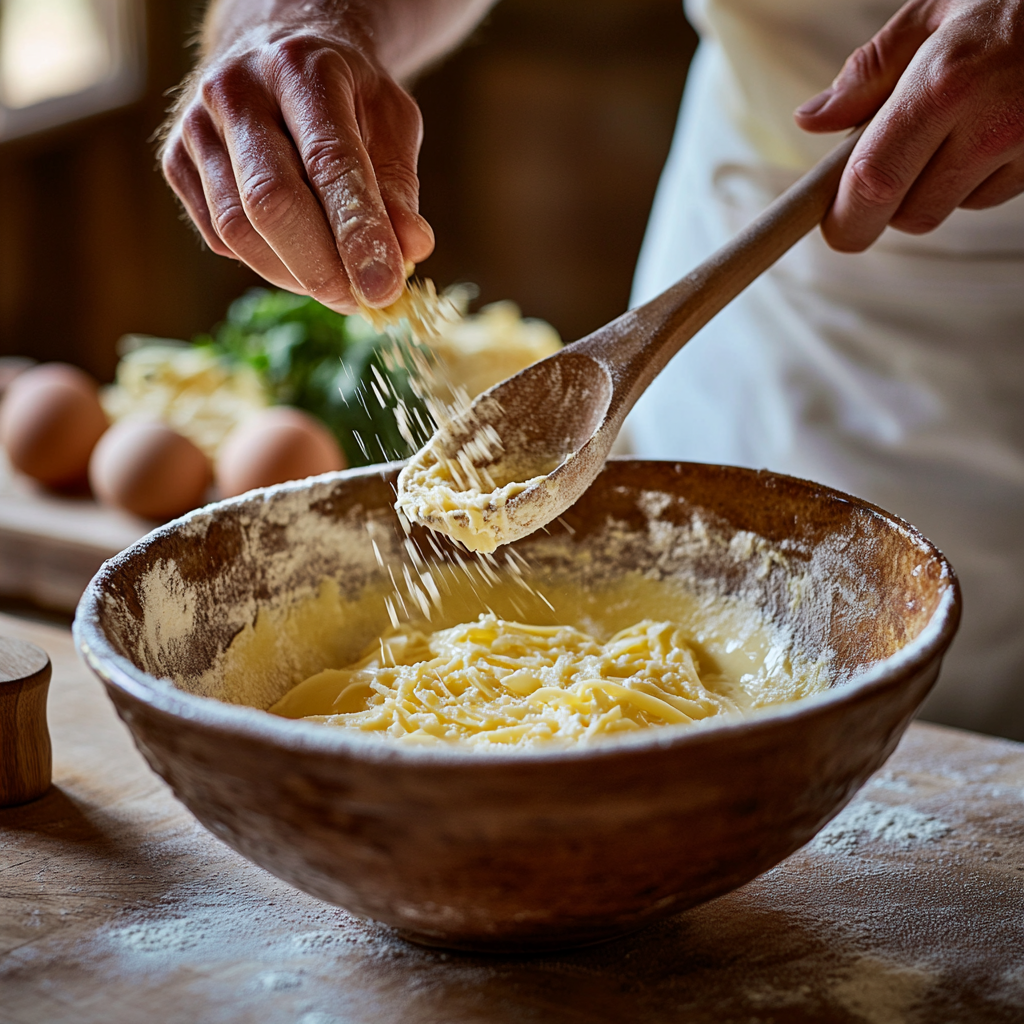 honglinh822632 A chefs hands whisking together egg yolks and 0eeee563 3536 4066 8067 27772236c2c3 2 Spaghetti Carbonara