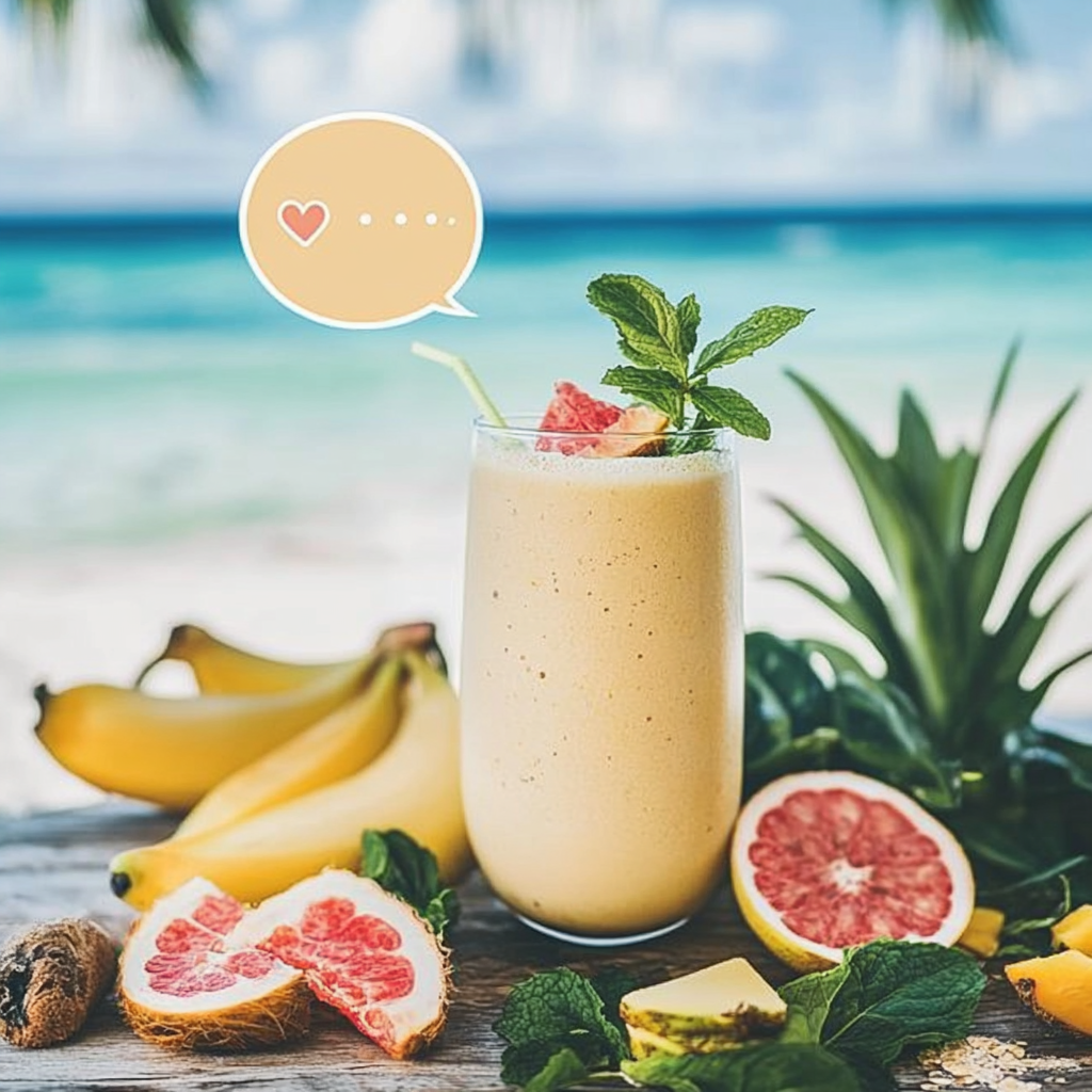 scalboost12 A beautifully staged Instagram style photo of a t 2dcdef36 a0fa 45ba 8a3d 0b60b1d42dd9 1 Tropical Smoothie