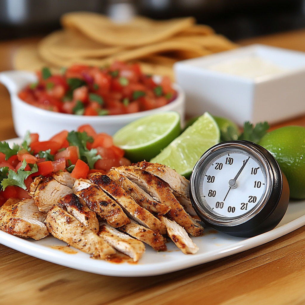 scalboost12 A kitchen timer next to a plate of perfectly cook a61cdc42 f7f3 45df bf87 92f46c9f4061 1 Chicken Fajitas