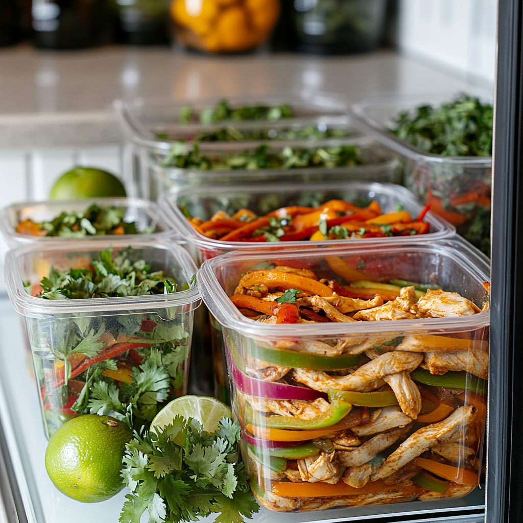 scalboost12 A refrigerator with airtight containers filled wi 0786844b cfd9 46e8 b061 50caa94d2452 0 Chicken Fajitas