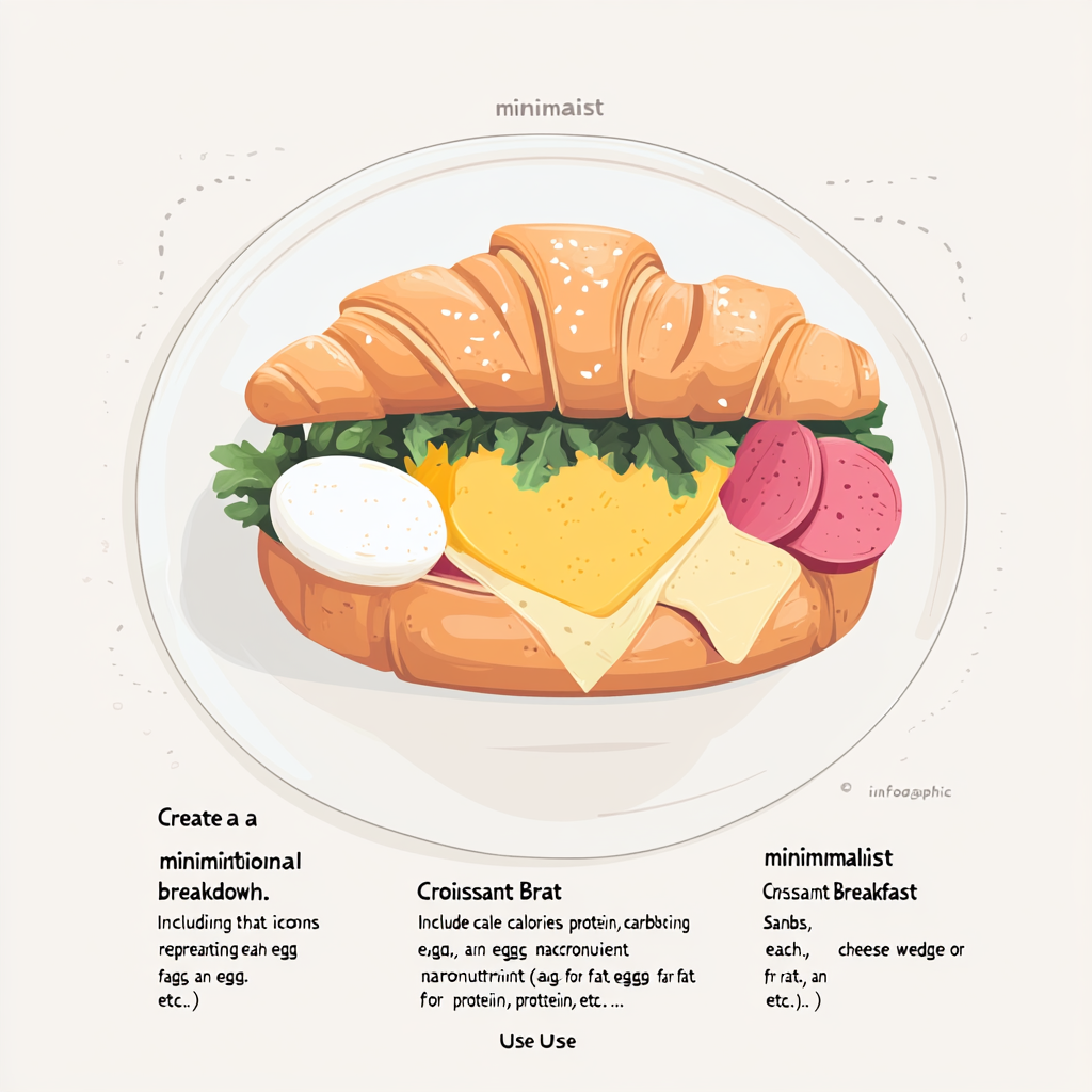 scalboost12 Create a minimalist infographic showing the nutri 4da579b8 0a02 4f3a 90a8 7f1853097e9f 3 Croissant Sandwich